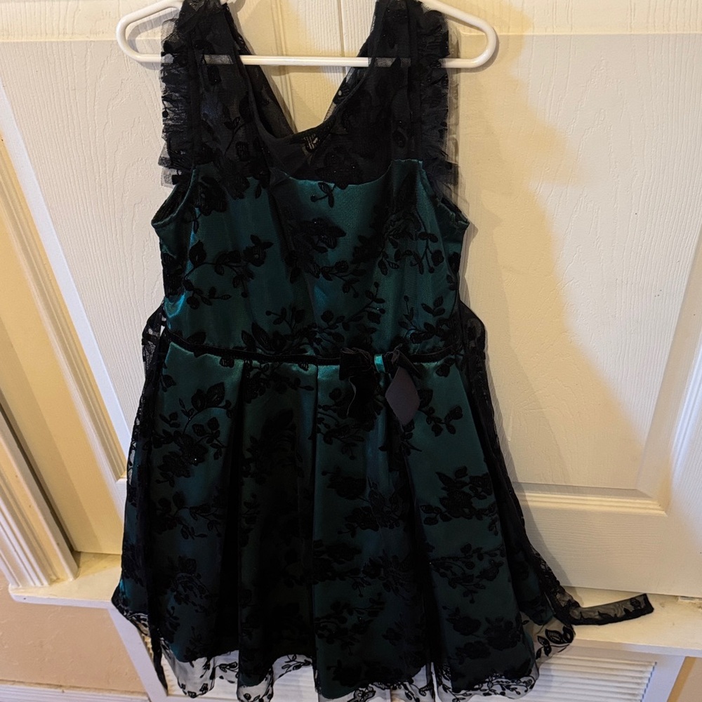 Jona Michelle Black and Green Dress